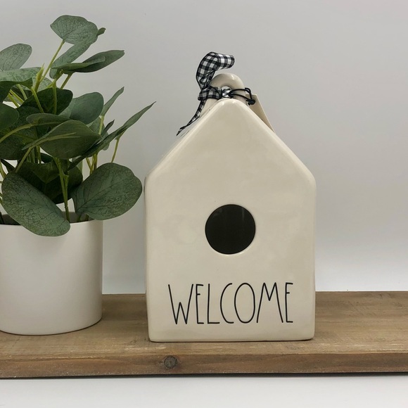 Rae Dunn WELCOME Birdhouse